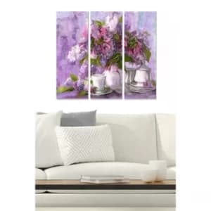 MDF70843423 Multicolor Decorative MDF Painting (3 Pieces)