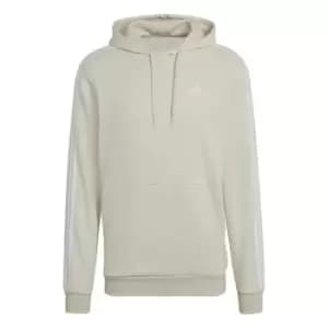 adidas Essentials Fleece 3-Stripes Hoodie Mens - White