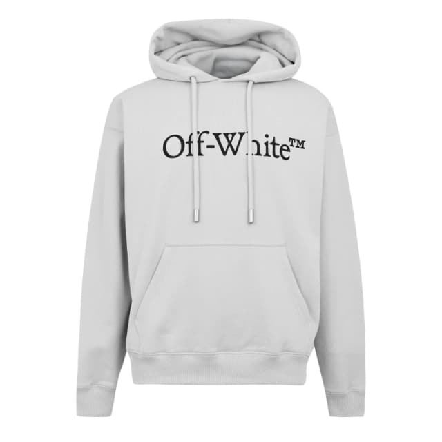 Off White Mens Pull Over Hoodie Stone/Black male XS
