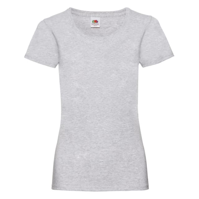 Fruit Of The Loom Valueweight Heather Lady Fit T-Shirt Grey