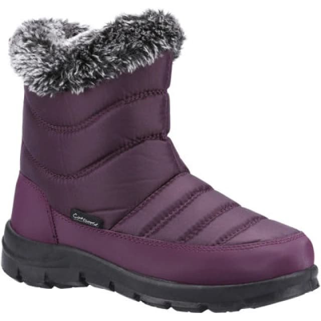 Cotswold Ladies Longleat Snowboots - Purple, Purple, Size 8, Women Purple W50X5 Female 8