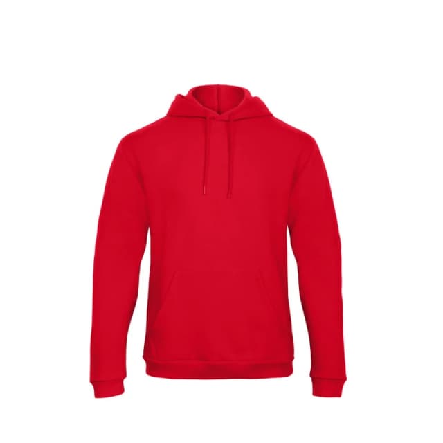 B&C ID. 203 50 50 Hooded Sweatshirt in Red Size: 3XL Red Unisex 3XL