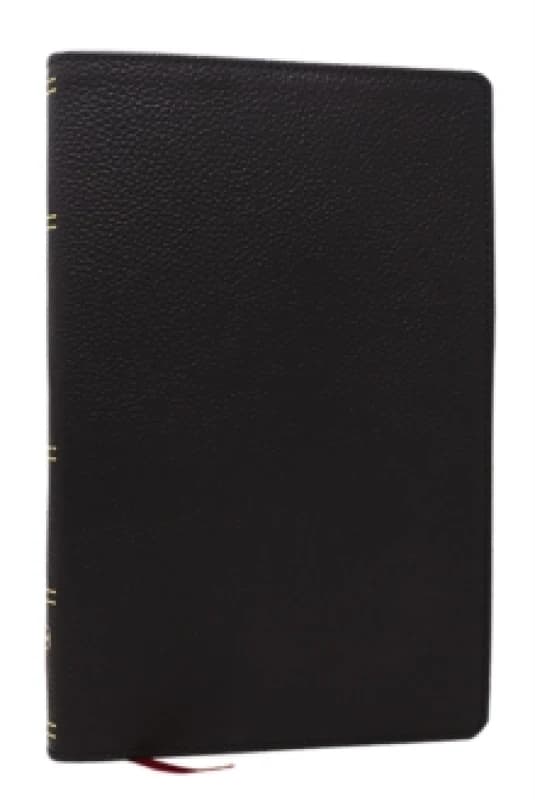 NKJV, Personal Size New Testament, Black Genuine Leather, Red Letter, Comfort Print Leather / fine binding