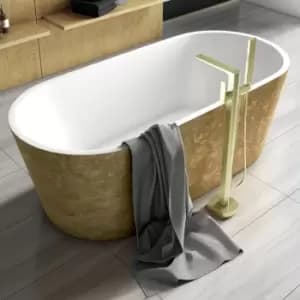 Luxury Elementa Freestanding Bath 1800x820 - Gold