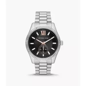 Michael Kors Mens Lexington Multifunction Stainless Steel Watch - Silver