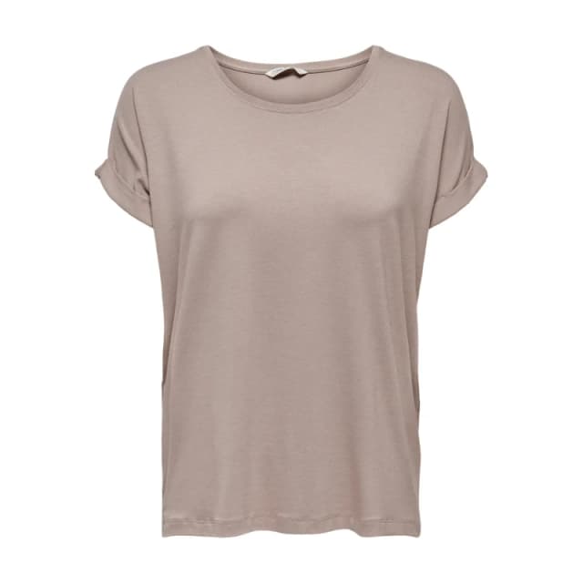 Only T-Shirt round neck woman Only Moster Marron Female M