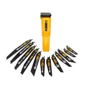 DEWALT DT2441L 2X Life Reciprocating Saw Blade 12 Piece Set