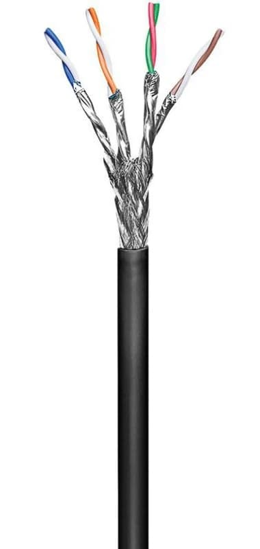 Microconnect KAB028-100 networking cable Black 100 m Cat6 S/FTP (S-STP