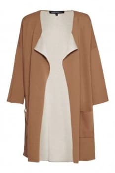 French Connection Gemini Knit Oversized Cardigan Brown