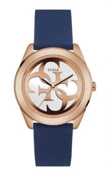 Guess W0911l6 ladies silicone strap watch Rose Gold