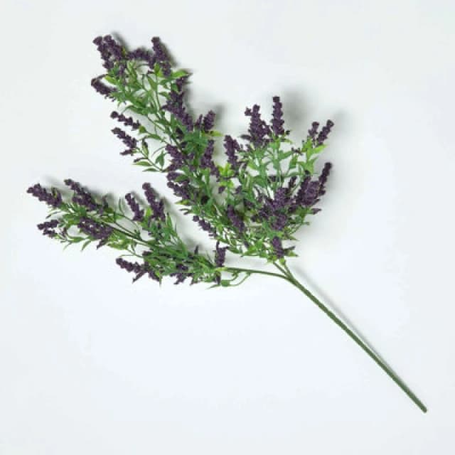 Homescapes Purple Lavender Spray Single Stem 69cm Purple