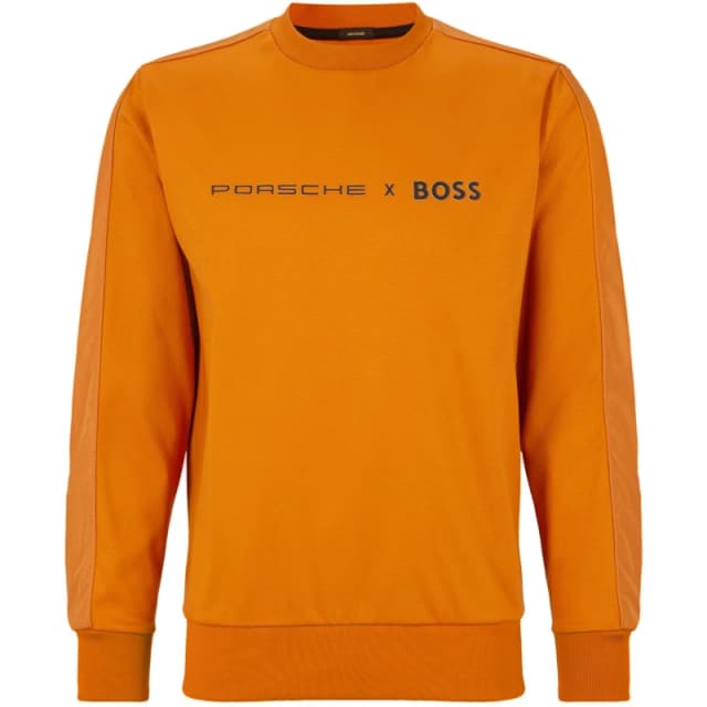 Boss Mens Porsche Crew Sweatshirt Open Orange male 2XL