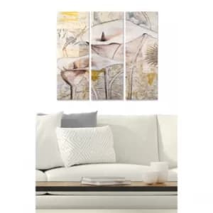 MDF1594369 Multicolor Decorative MDF Painting (3 Pieces)