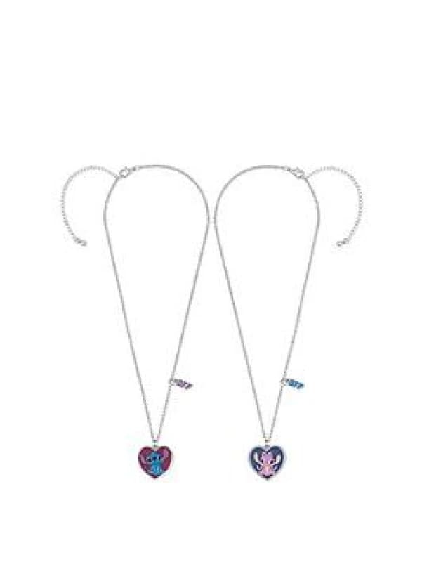 Disney Stitch and Angel BFF Necklace Set