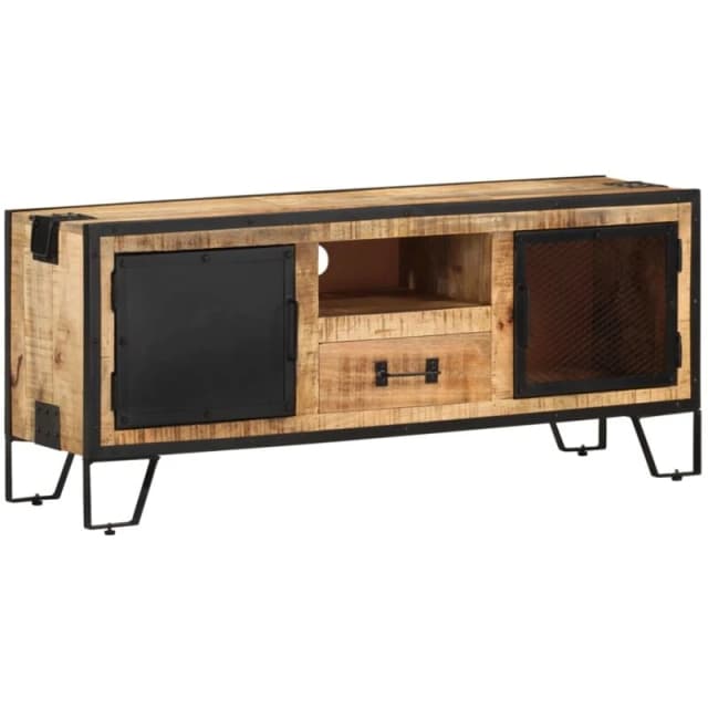 VIDAXL TV Cabinet 110x31x46cm Rough Mango Wood Vidaxl 8720286504482
