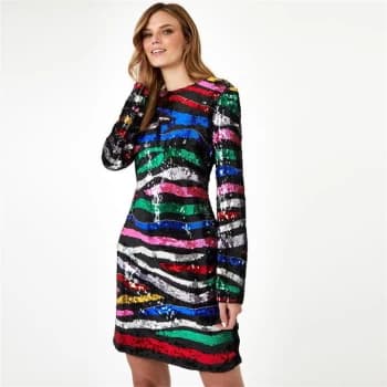 Biba BIBA Party Sequin Mini Dress - Rainbow sequin