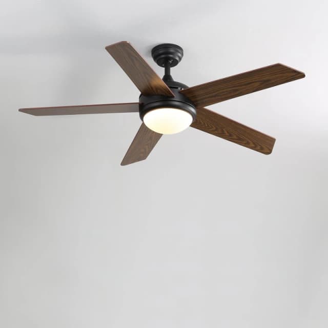 Kabinet UK Rustic 5-Blade LED Ceiling Fan with Remote Brown unisex One size