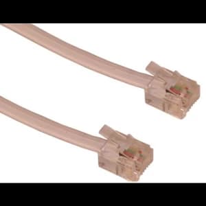 Sandberg RJ11 to RJ11 cable 1.8 Metres White 5 Year Warranty