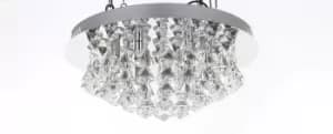 Parma 6 Light Flush Chrome Ceiling Fitting