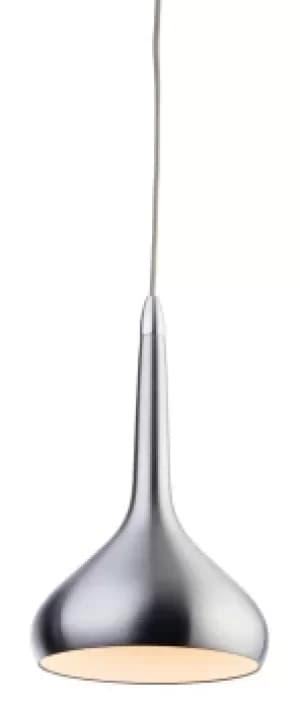 Bar LED 18 Light Ceiling Pendant Aluminium, White Inside