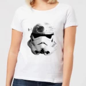 Star Wars Command Stromtrooper Death Star Womens T-Shirt - White - 3XL