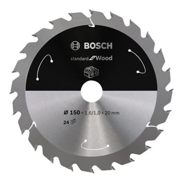 Amica Bosch PRO Wood cordless Circular Saw Blade 150 x 1.6 x 20 mm T24 2608837674 2608837674