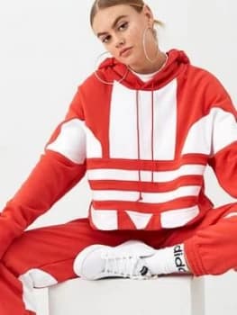 Adidas Originals Large Logo C Hoodie - Red