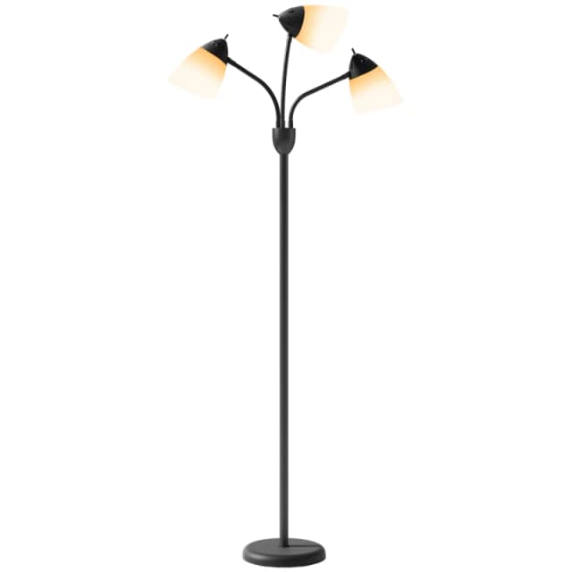 HOMCOM HOMCOM Arc Tree Floor Lamp with 3000K/4500K/6500K Colour Temperatures Black One Size Unisex 5063603055223