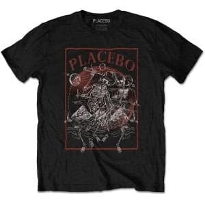 Placebo - Astro Skeletons Unisex Large T-Shirt - Black