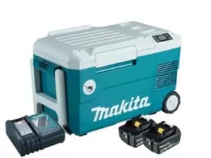 Makita DCW180RTE 18V 2x5Ah LXT Cooler/Warmer Box Kit