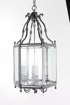 Regal 6 Light Polished Chrome Indoor Lantern