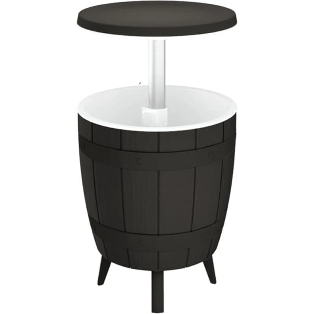 VIDAXL 3-in-1 Ice Cooler Table Black Polypropylene Vidaxl 8720845789541