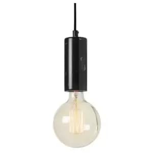 Larissa Lighting - Larissa Morphou Ceiling Pendant 1 Light Marble Black