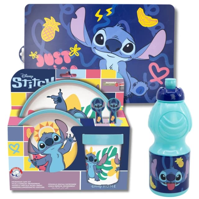 Disney Stitch 7 Piece Dinner Set Multi unisex One Size
