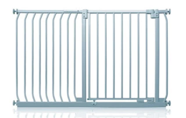 Safetots Elite Pressure Safety Gate, 134Cm - 143Cm, Matt Grey, Pressure Fit Stair Gate