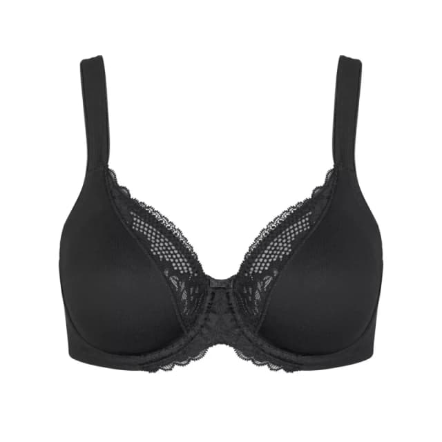 Triumph Womens cotton lace bra Triumph Modern W Noir Female 115F