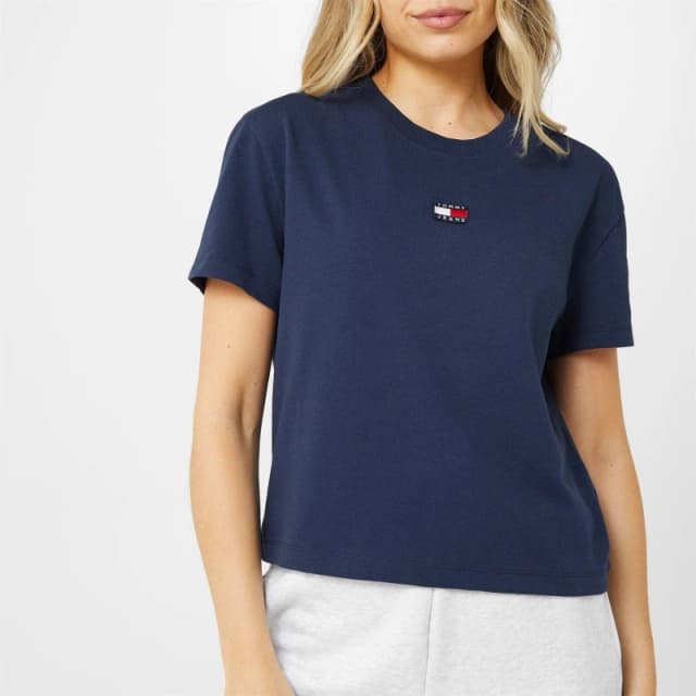 Tommy Jeans Logo T-Shirt TWLGHT NAVY C87 female 14 (L)