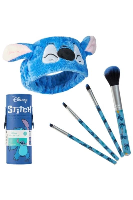 Disney Stitch Makeup Brushes Sets With Storage Pouch Multi female