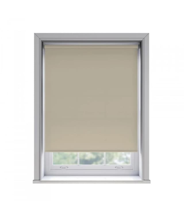 New Edge Blinds No Drill Taupe Thermal Blackout Roller Blind 170cm Drop Size: 125cm Taupe Unisex 125 cm