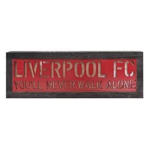 Liverpool FC Light Up Wooden Sign