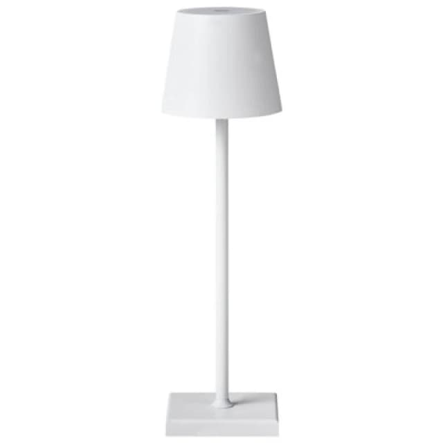 Beliani Wireless LED Table Lamp Baceiro With Dimmer Metal White