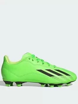 adidas Junior X Speedform.4 Firm Ground Football Boots - Green, Size 1