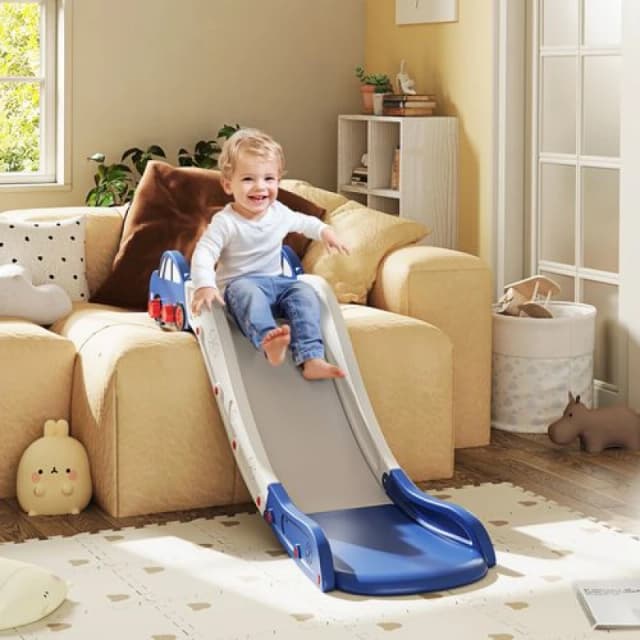 AIYAPLAY Kids Slide for Couch - Bed - Sofa - Easy to Assemble - Blue TJ Hughes 5063603418738