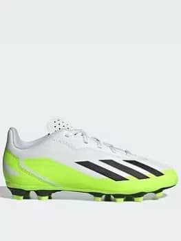 Adidas Junior X Speed Form.4 Firm Ground Football Boot, White, Size 1