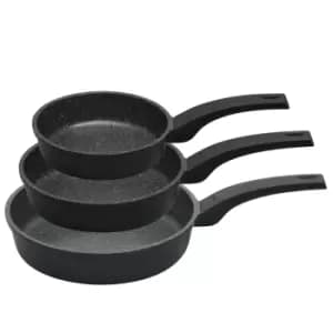 Prestige, Stone Quartz Fry Pan Set, 3 Piece, Cream Speckle