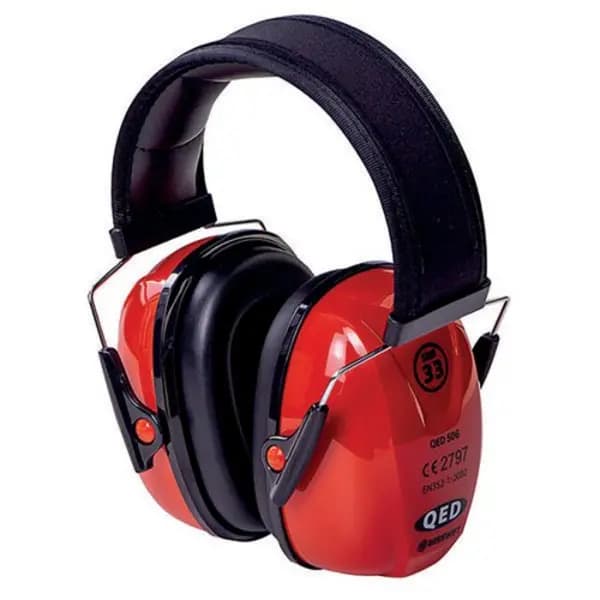 QED Beeswift QED Ear Defenders SNR 33 Red QED506