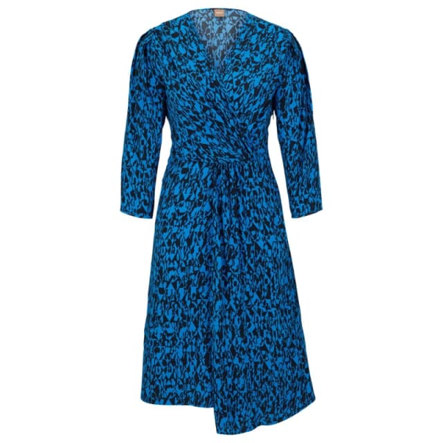 Boss Womens Danottea Dress, Wrap Design, Flared Shape Open Misc female 8 (S)