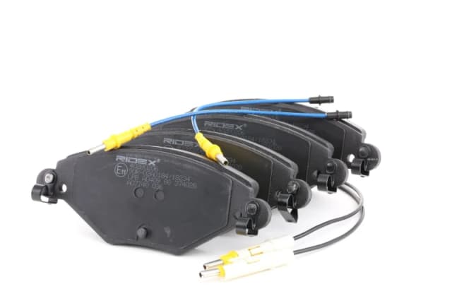 RIDEX 402B0206 Brake pad set Front Axle, incl. wear warning contact Brake Pad Set,disc brake (402)