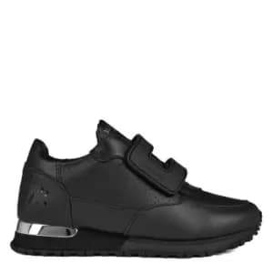 MALLET Unisex Juniors Popham Strap Sneakers - Black