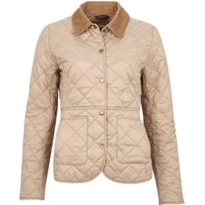 Barbour Womens Deveron Quilted Jacket Lt Trench/Lt Trench 12